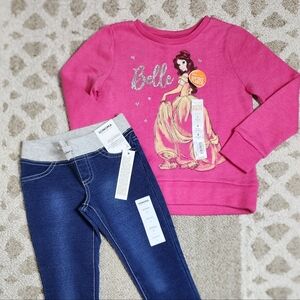 Disney Jumping Beans & Sonoma Jeggings NEW Girls Size 4
